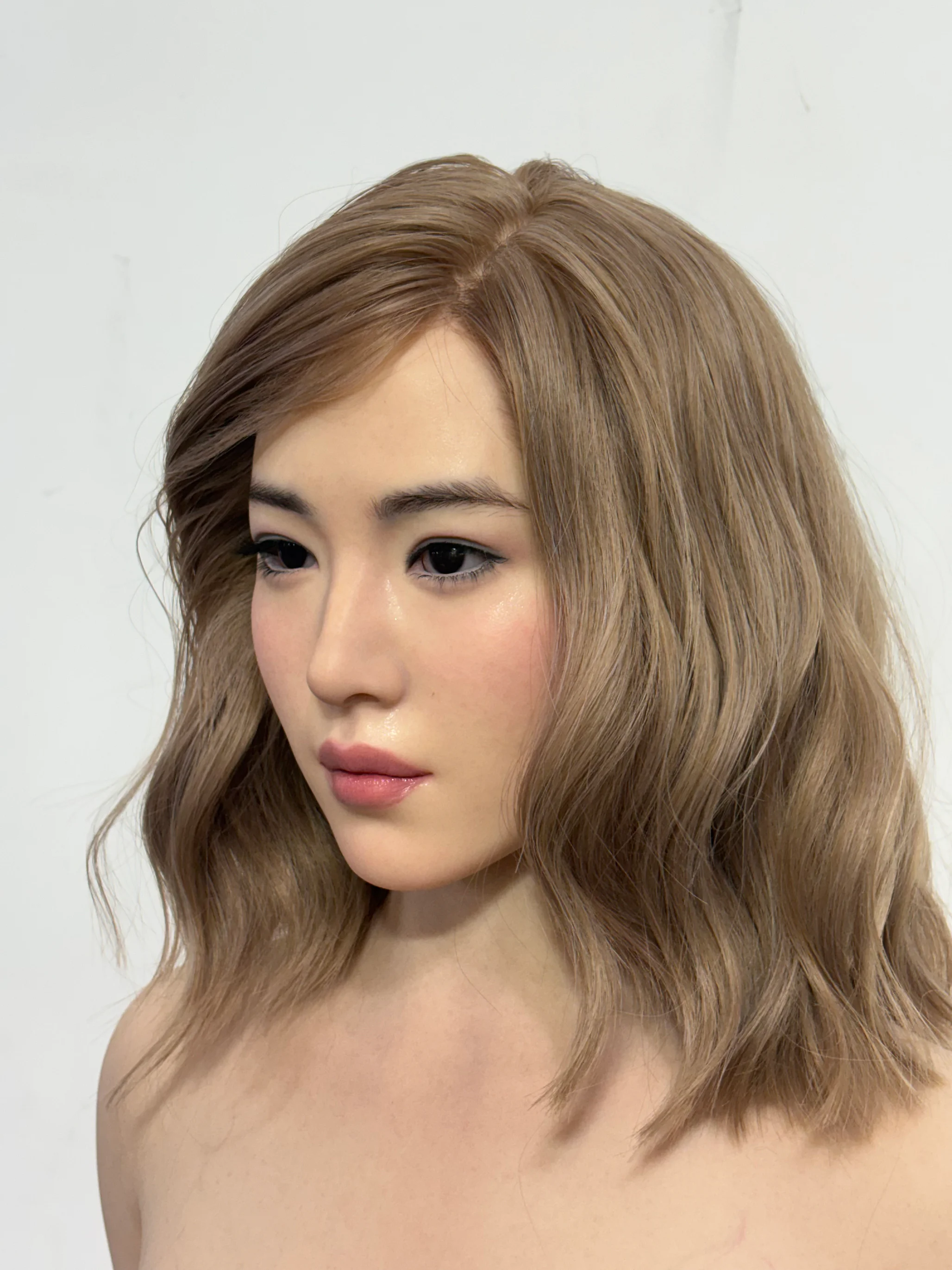 AJL Doll | 170cm/5ft7 Big Breasts Sultry Asian Blonde Office Lady Voluptuous Realistic Silicone Sex Doll - Jiaxian