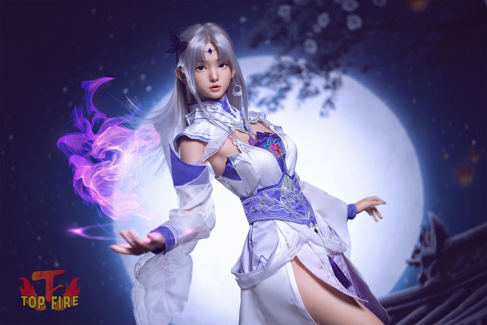 Top Fire | 164cm/5ft5 Elegant Oriental Fantasy Cosplay Realistic Silicone Sex Doll - Nova