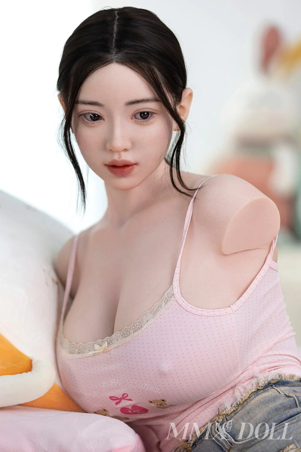 MMX Doll | 116cm/3ft10 Big Breasts Seductive Playful Pink Sweetheart Realistic Silicone Sex Torso - MengTing