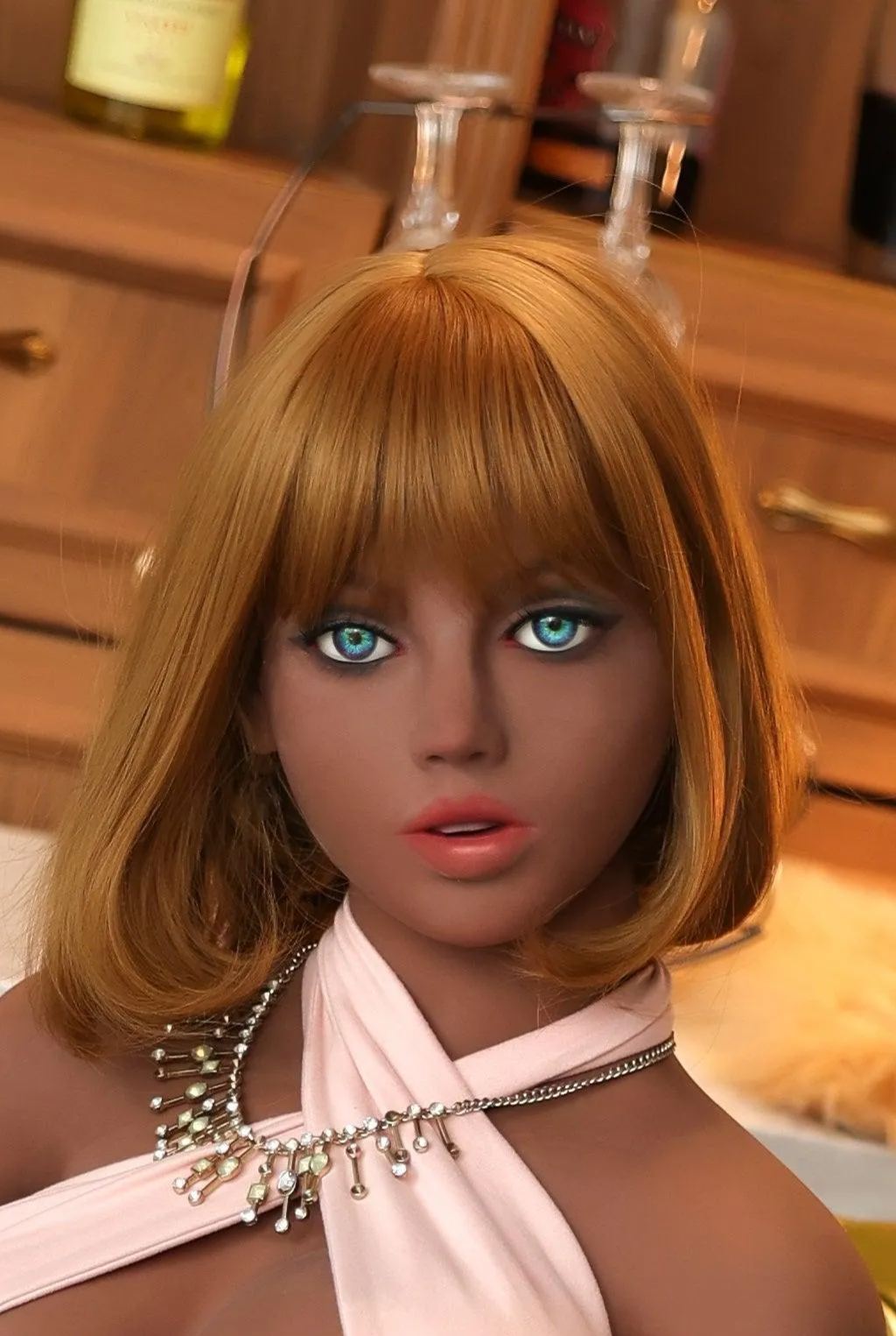  154cm Medium Breast Black Sex Doll - Beulah-DreamLoveDoll