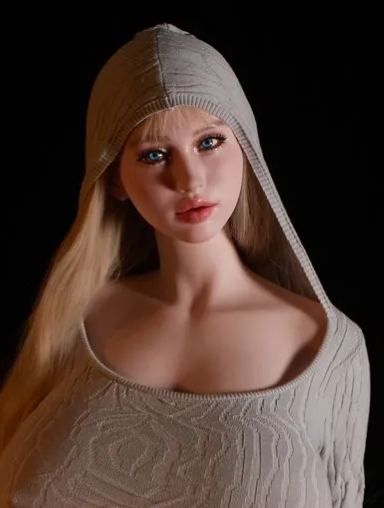 Climax Doll | SiT161cm Plump Breasts Casual Elegance Blonde Lady Realistic Full Silicone Sex Doll - Miko