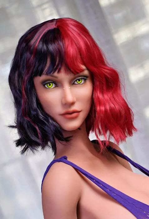 Dolls Castle | 153cm/5ft Big Breasts Alluring Mature Two-toned Hairstyle Realistic Full TPE Sex Doll -Amber 