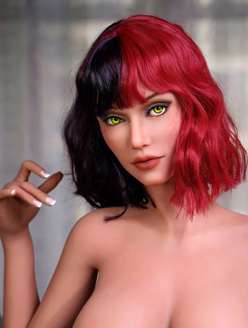 Dolls Castle | 153cm/5ft Big Breasts Alluring Mature Two-toned Hairstyle Realistic Full TPE Sex Doll -Amber 