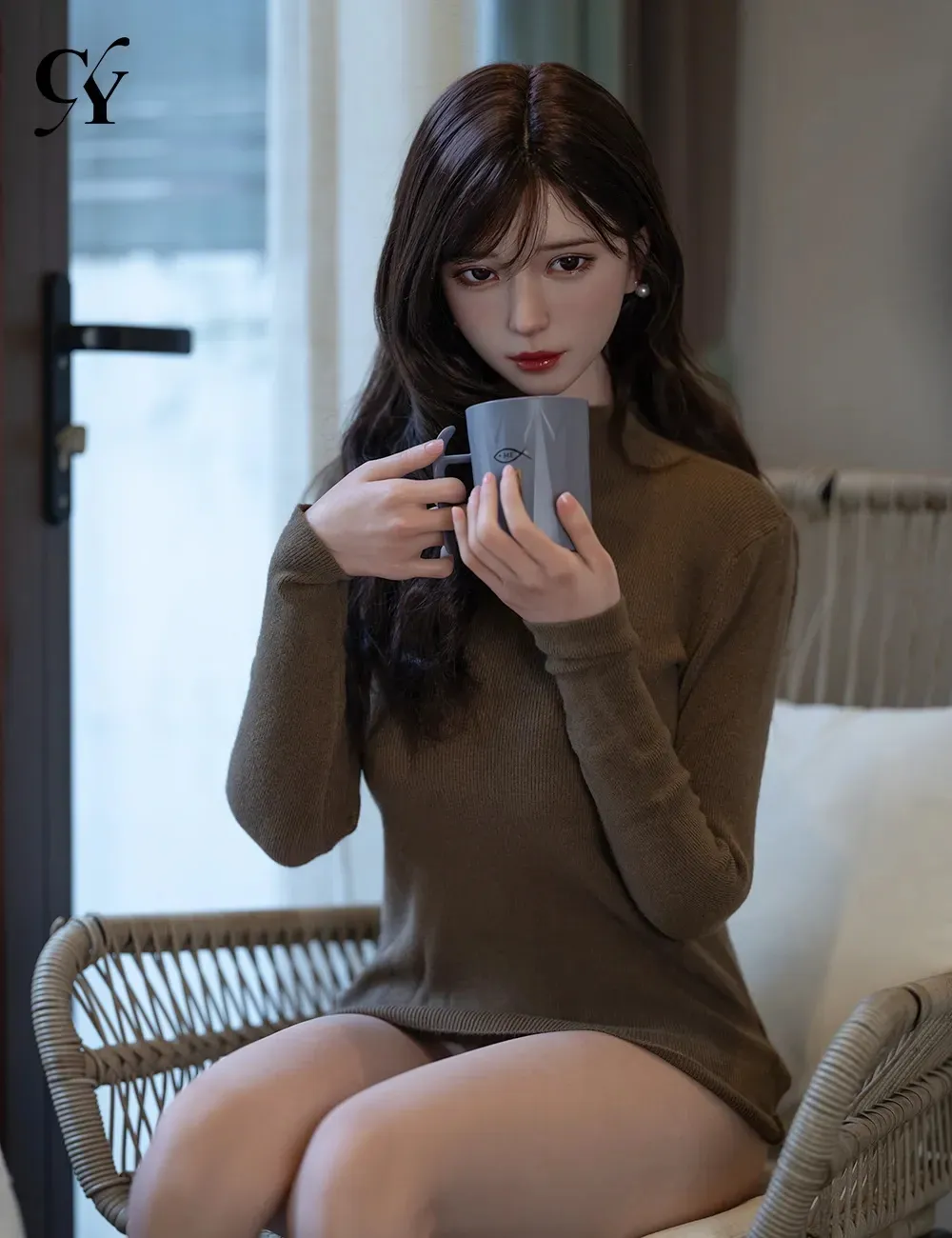 TOP-CY Doll | 168cm/5ft6 Big Breasts Asian Silicone Head Sex Doll - Una