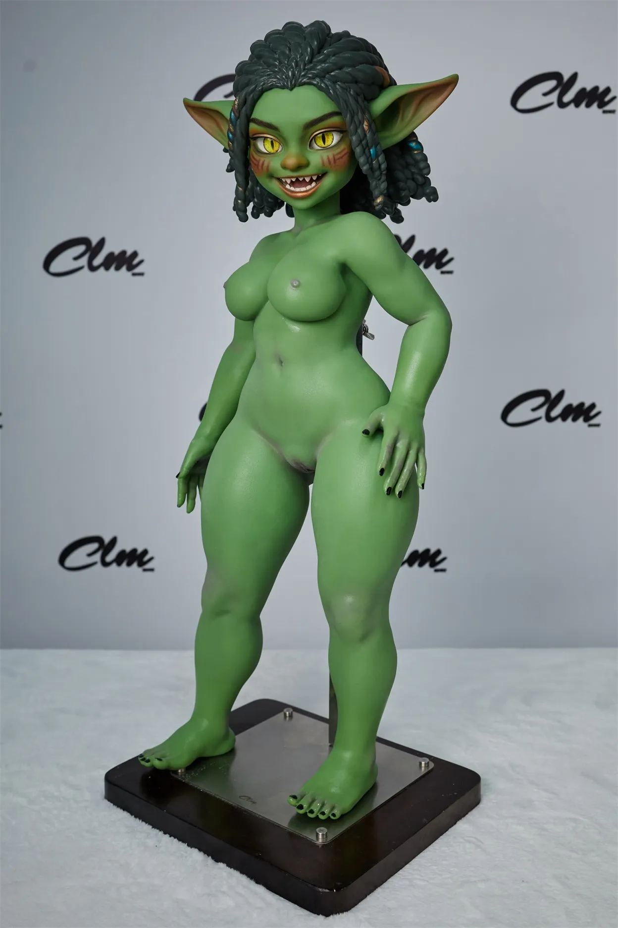 Climax Doll | Si70cm/2ft3 Small Breasts Anime Wild Green Goblin Realistic Full Silicone Sex Toy - Green Kaela