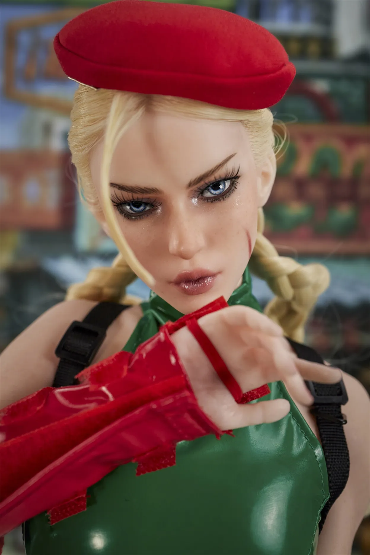 Climax Doll | Si70cm/2ft3 Small Breasts Seductive Street Fighter Cosplay Blonde Realistic Full Silicone Sex Toy - KA Freya