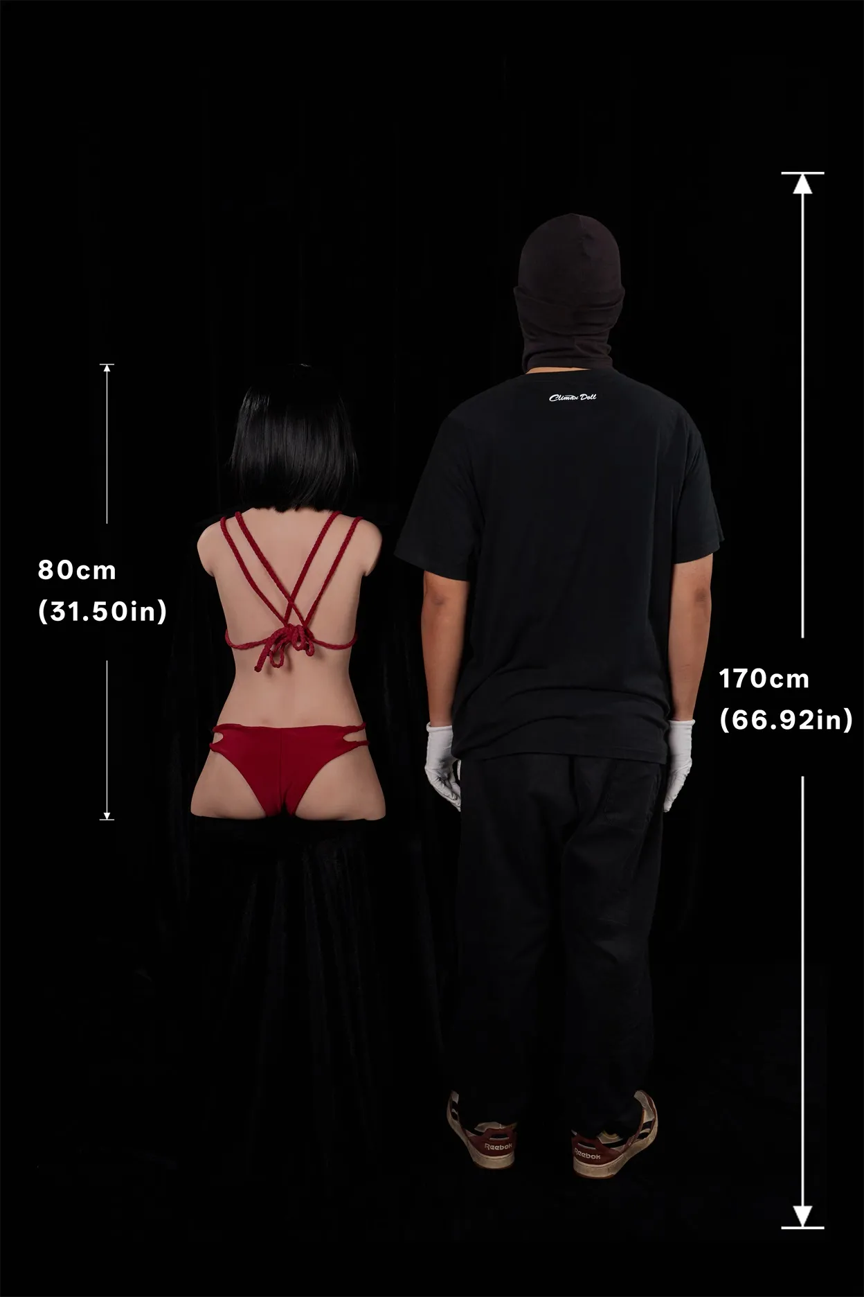 Climax Doll | ULW 80cm/2ft6 Flat Breasts Seductive Cold Mature Asian Realistic Silicone Torso Sex 661# - Moyoshi