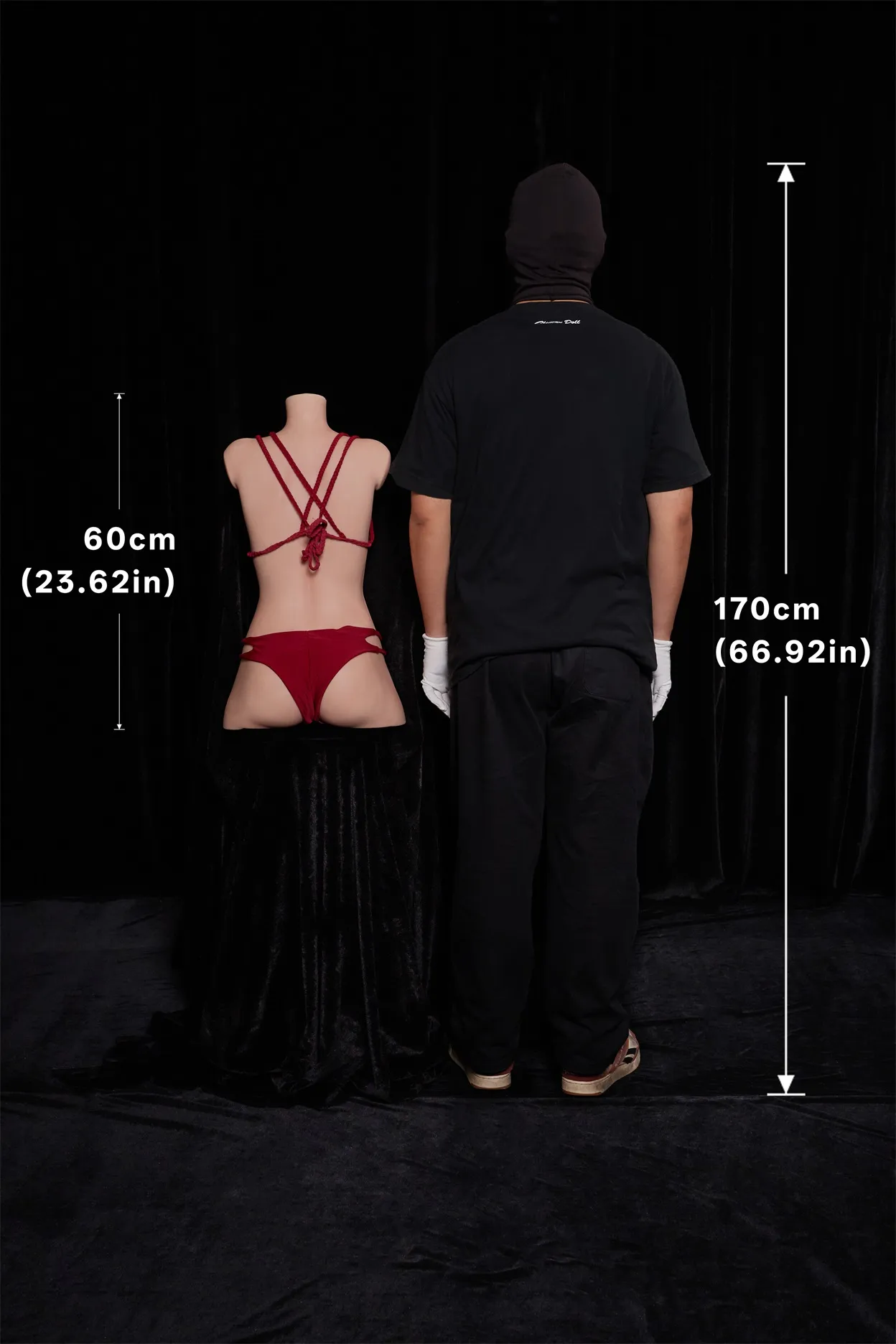 Climax Doll | ULW 60cm/2ft Flat Breasts Realistic Silicone Torso Sex 661# - Moyoshi