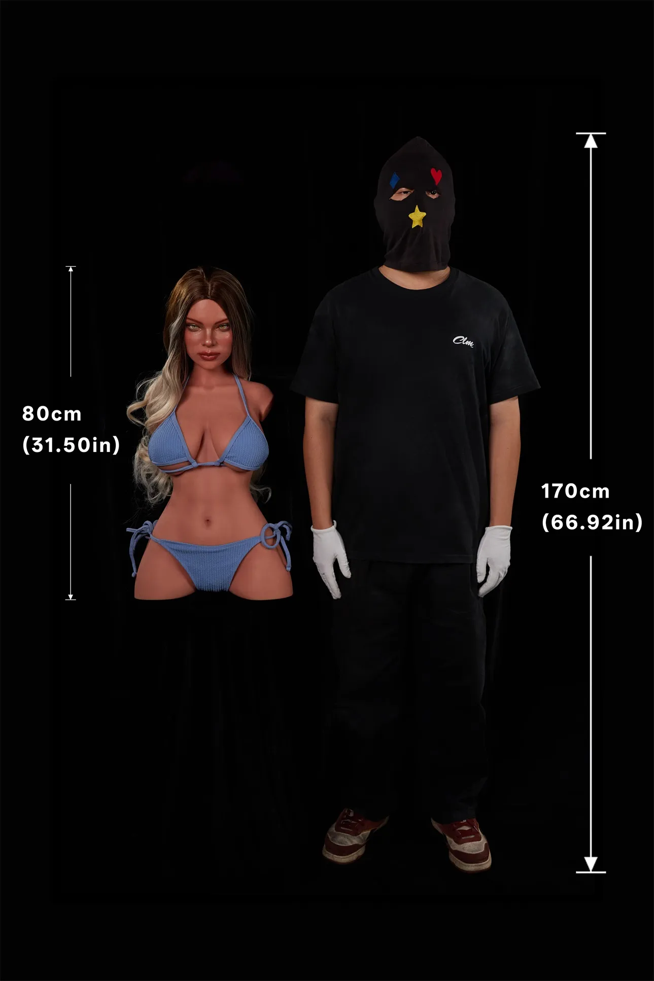 Climax Doll | ULW 80cm/2ft7 Small Breasts Alluring American Blonde Mature Realistic Silicone Torso Sex 662# - Hedia