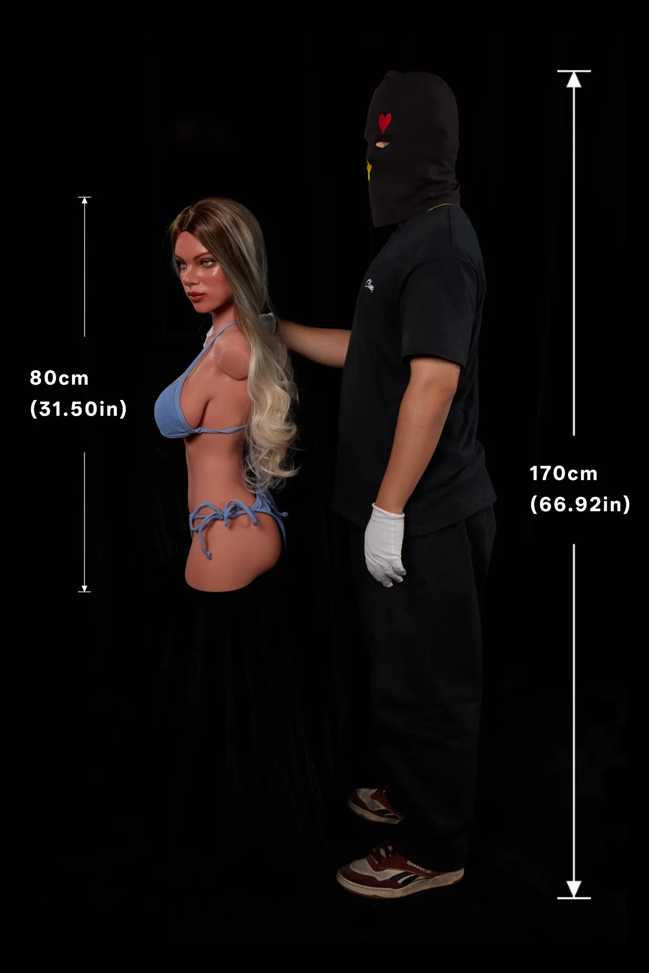 Climax Doll | ULW 80cm/2ft7 Small Breasts Alluring American Blonde Mature Realistic Silicone Torso Sex 662# - Hedia