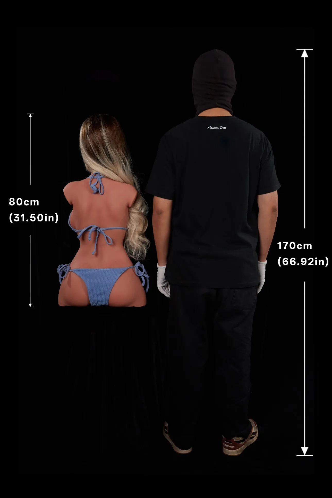 Climax Doll | ULW 80cm/2ft7 Small Breasts Alluring American Blonde Mature Realistic Silicone Torso Sex 662# - Hedia