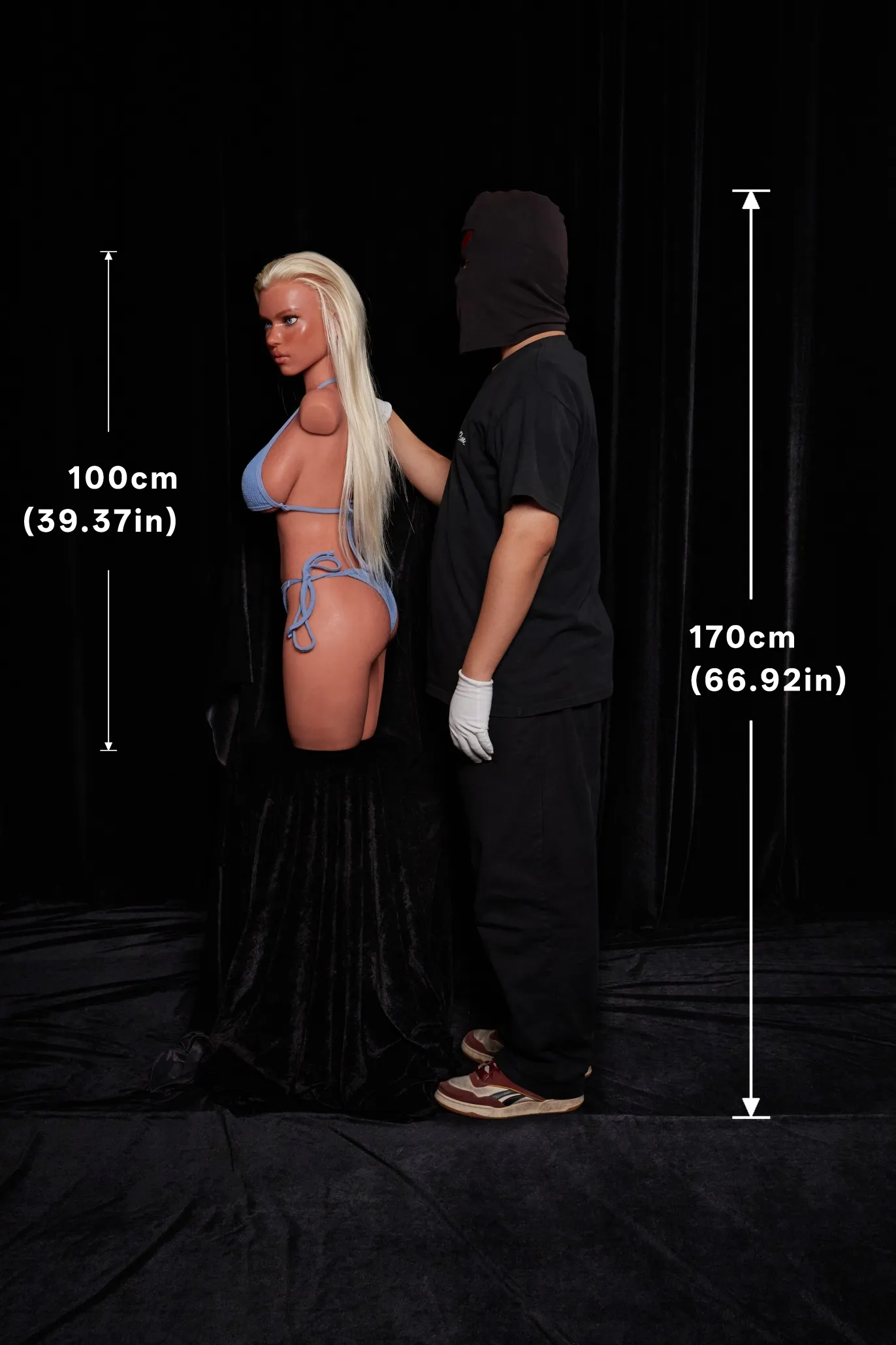 Climax Doll | ULW 100cm/3ft3 Small Breasts Seductive Cool Blonde Mature Lady Realistic Silicone Torso Sex 883# - Fiora