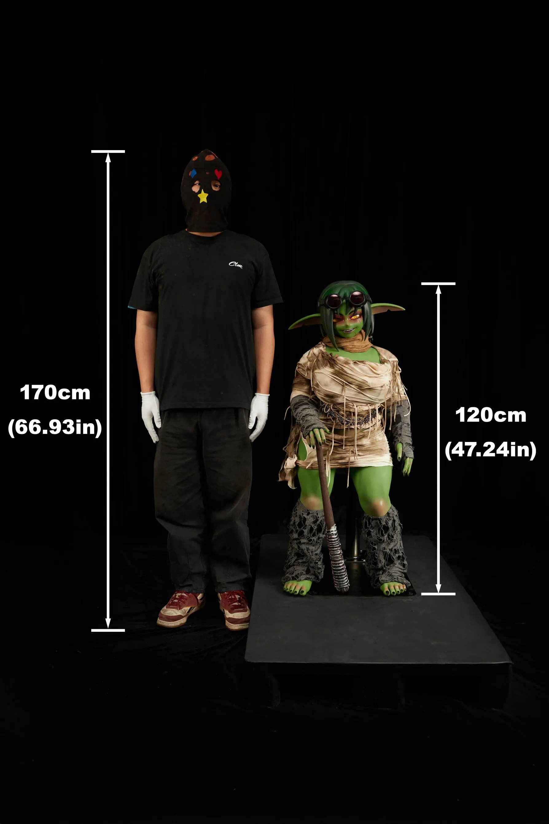 Climax Doll | SiF120cm/4ft Big Breasts Wasteland Punk Green Goblin Realistic Full Silicone Sex Toy - Barza 