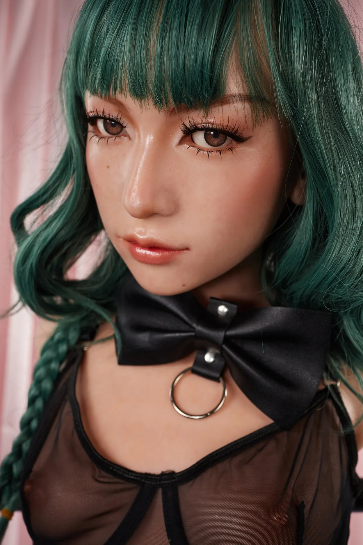 Climax Doll | ULW 100cm/3ft3 Flat Breasts Seductive Cool Asian Green-hair Realistic Silicone Torso Sex 881# - Mayu