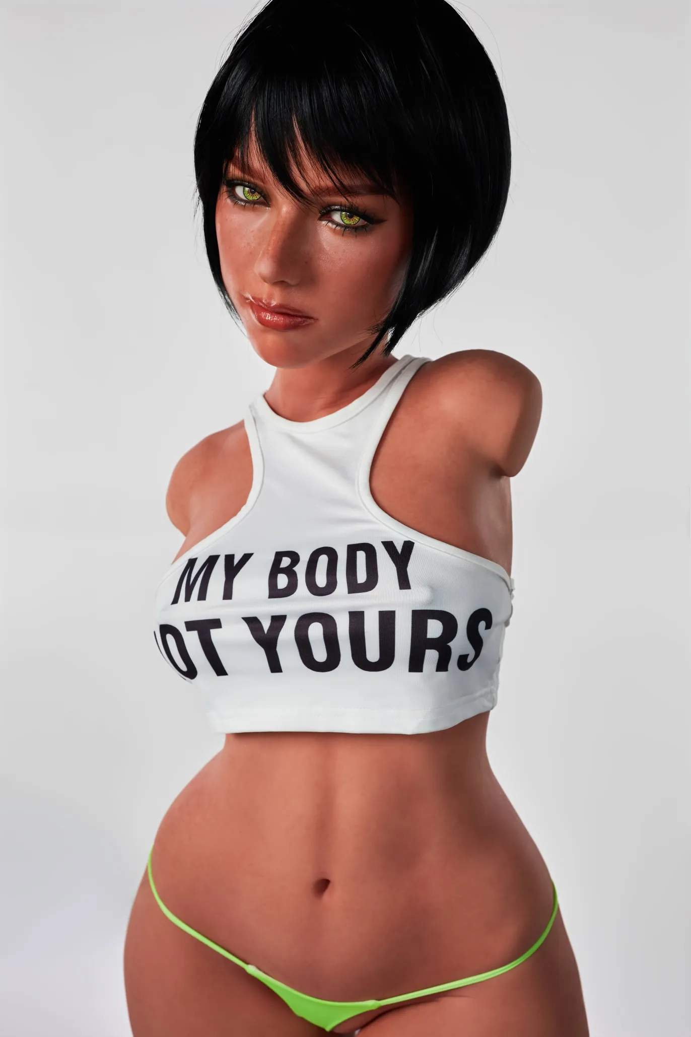Climax Doll | ULW 100cm/3ft3 Small Breasts Alluring American Spicy Girl Realistic Silicone Torso Sex 882# - Livia