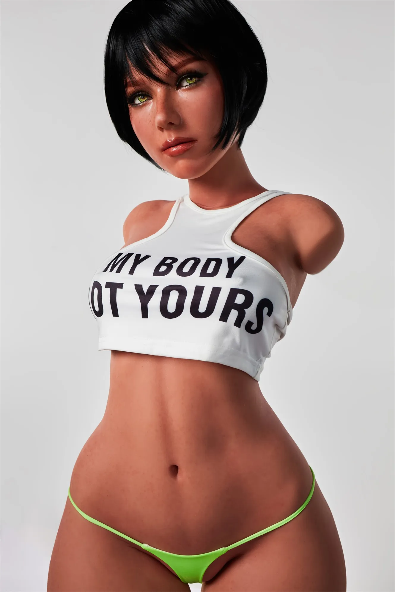 Climax Doll | ULW 100cm/3ft3 Small Breasts Alluring American Spicy Girl Realistic Silicone Torso Sex 882# - Livia
