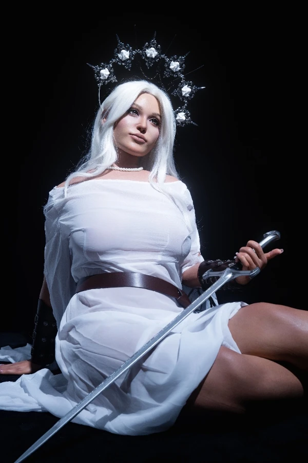 IDO Doll | 165cm/5ft5 D-Cup Alluring Dark Goddess Cosplay Full Silicone Sex Doll, Head #ID8H - Selena 