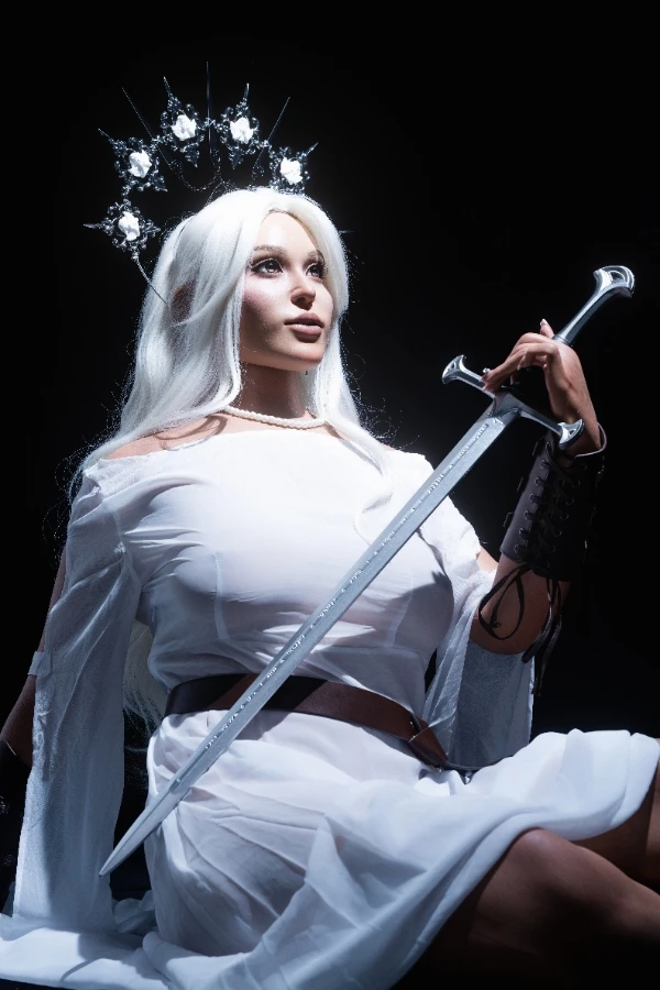 IDO Doll | 165cm/5ft5 D-Cup Alluring Dark Goddess Cosplay Full Silicone Sex Doll, Head #ID8H - Selena 