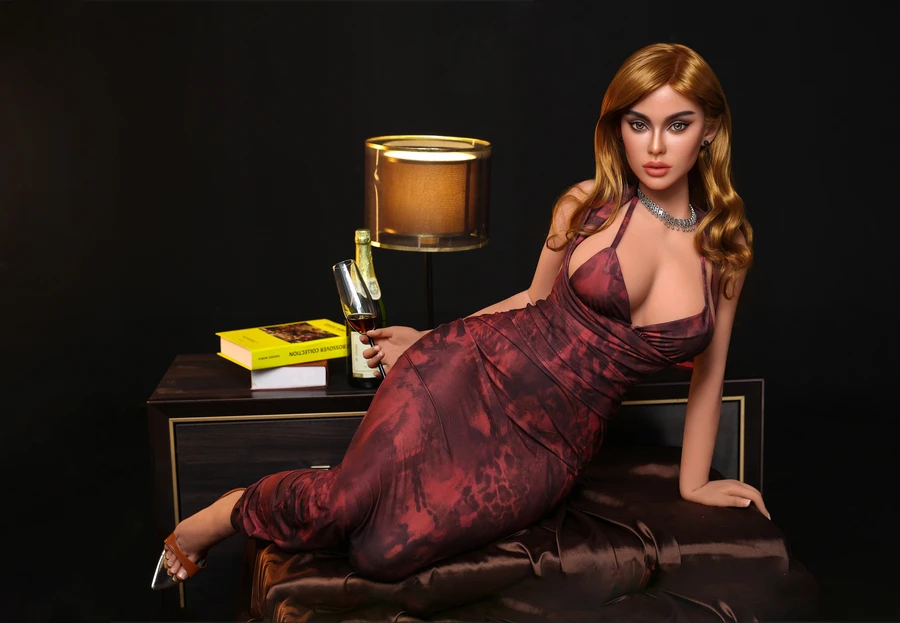 ORANGE IN® 164cm (5.4') 1079# F-cup Glamorous Mature Silicone Head Sex Doll - Tabitha