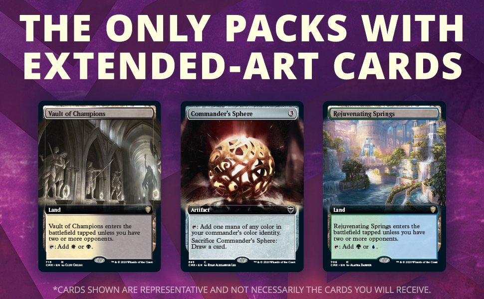 Extended-Art Cards, Collector Booster, Collector Pack, CMR, Commander Legends