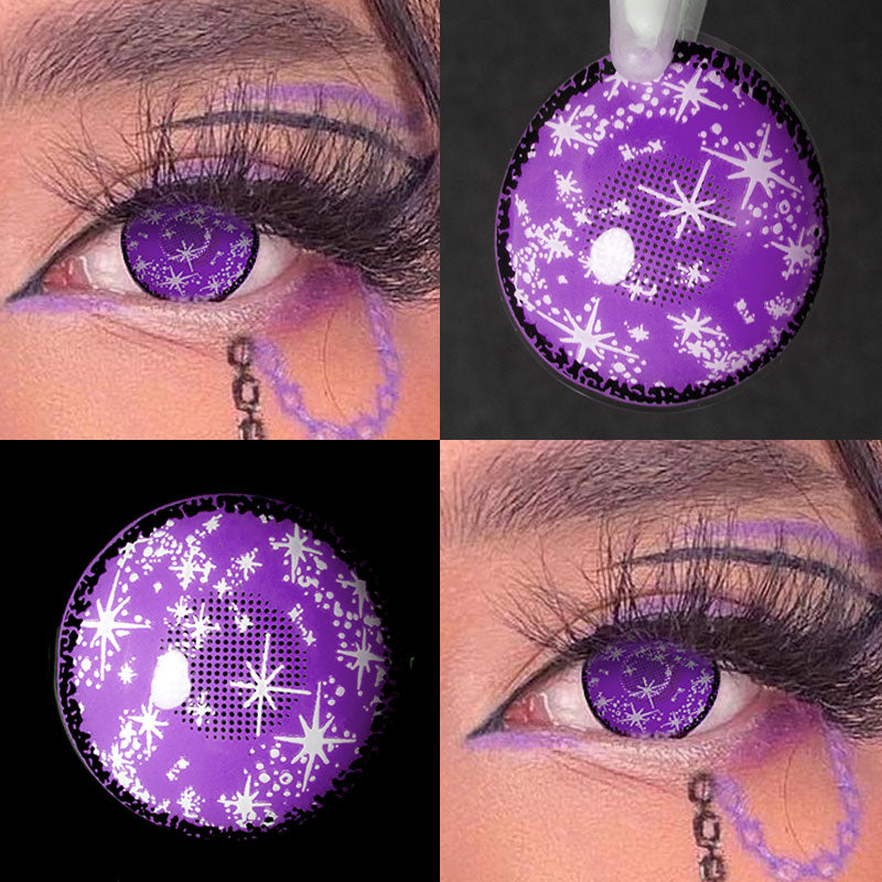 Eyeza Sparkle Violet  | 1 Year