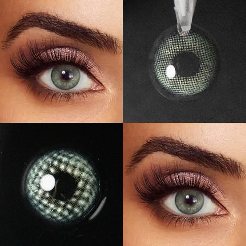 Eyeza Apex Green Colored Contacts | 1 Year