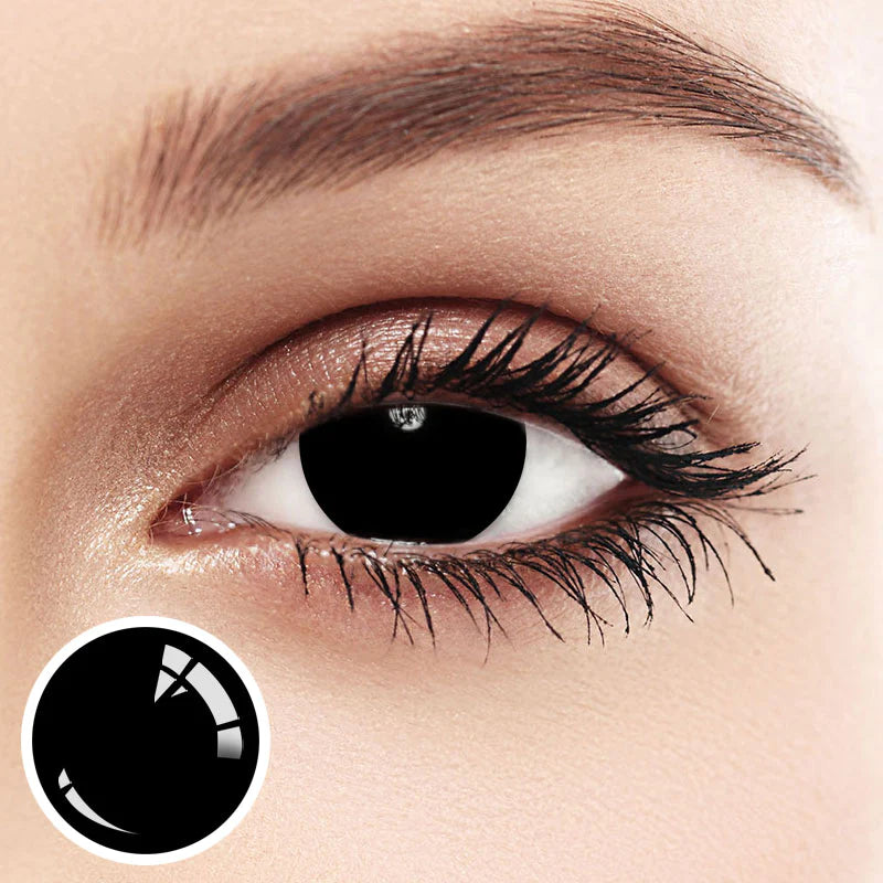 Eyeza Black Out Colored Contacts | 1 Year