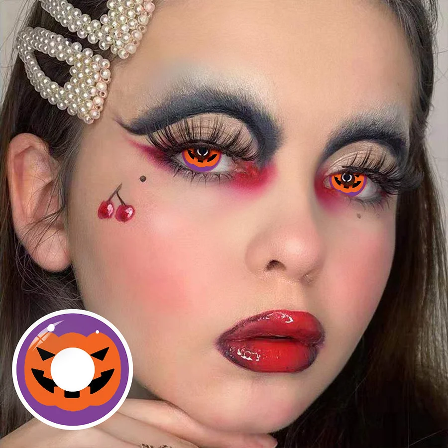 Eyeza Pumpkin Cosplay Contacts | 1 Year