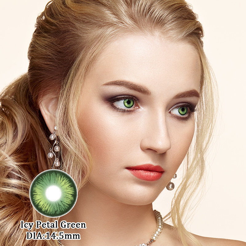 Eyeza Icy Petal Green | 1 Year