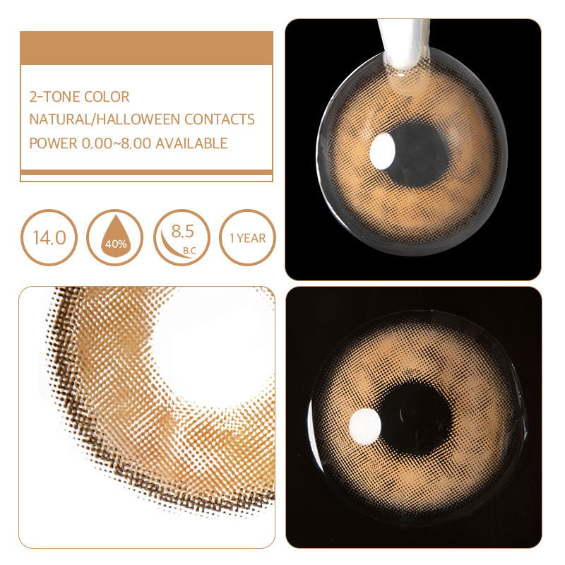 Eyeza Marina Brown Contacts | 1 Year