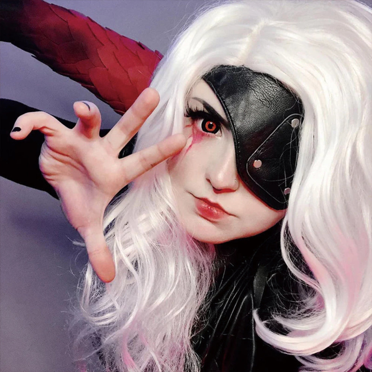 Eyeza Ghoul Red Black Mini Sclera 17mm | 1 Year