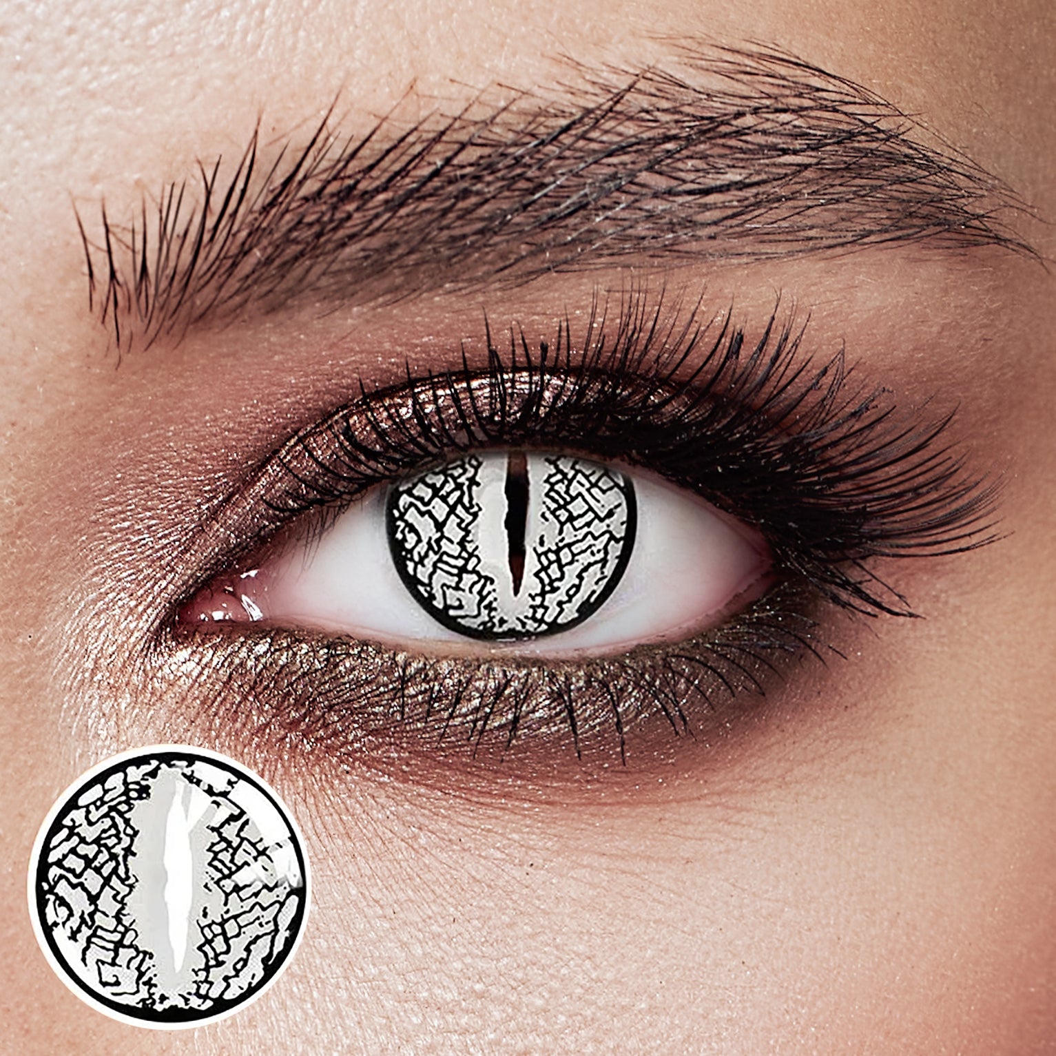 Eyeza Lizard Eye Silver Colored Contacts | 1 Year Eyeza Lizard Eye Silver Colored Contacts | 1 Year