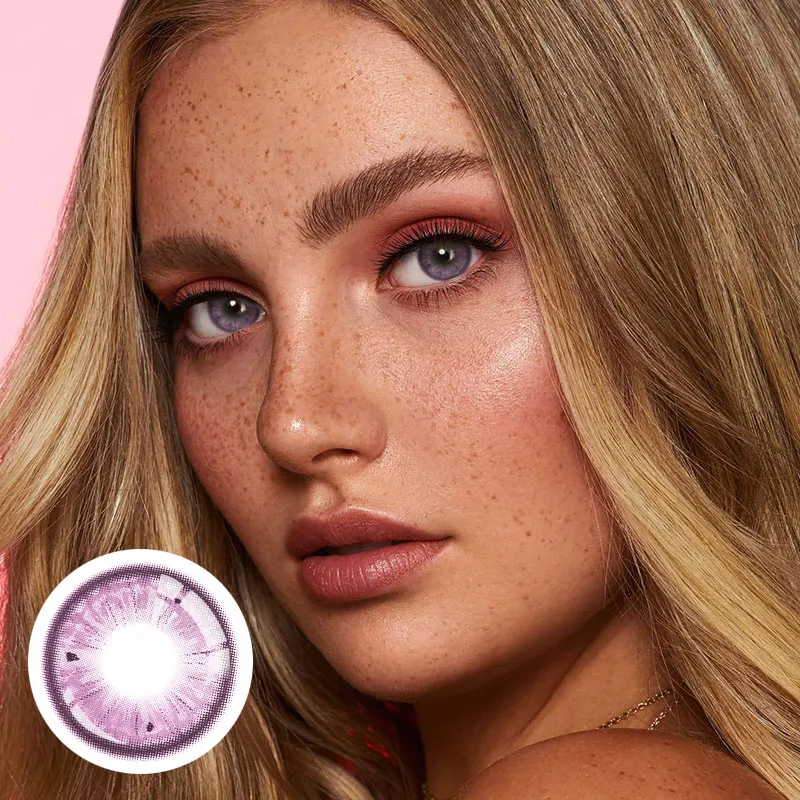 Eyeza Purple colored contacts