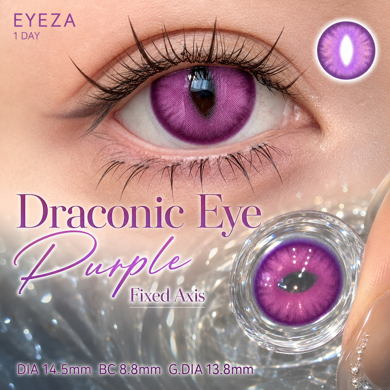 Eyeza Draconic Eye Axis Violet | 1 Day