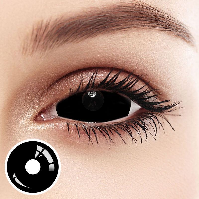 Eyeza Black Sclera 22mm  | 1 Year