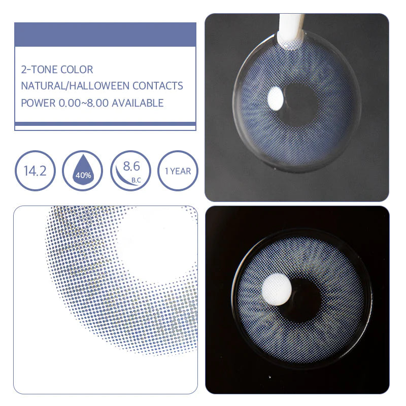 Eyeza Queen Grey Blue | 1 Year