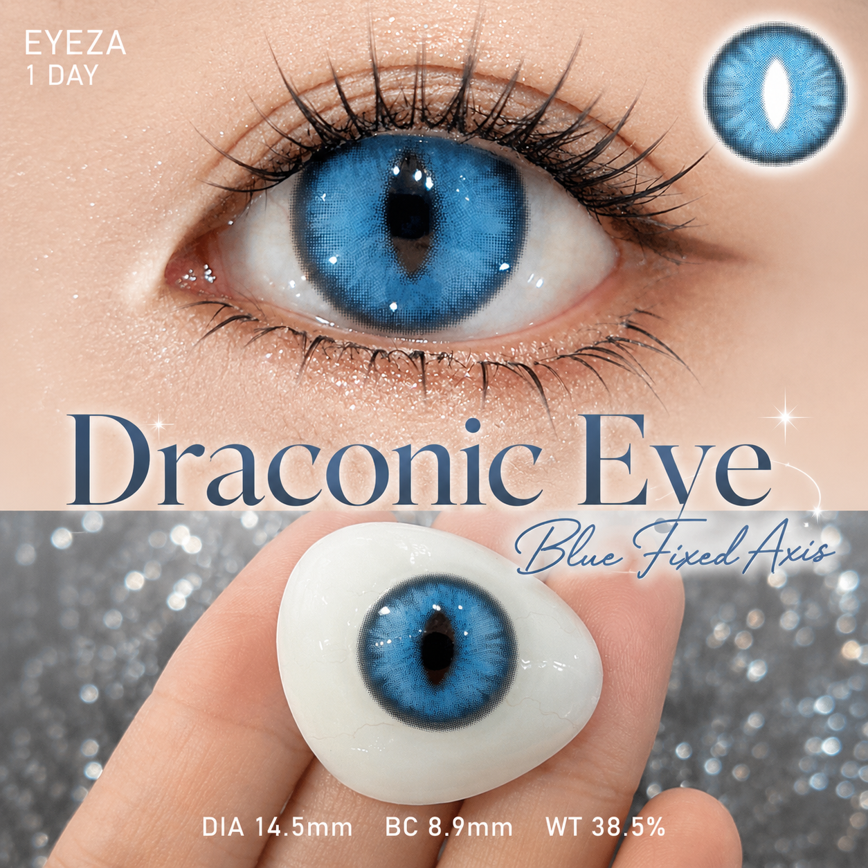 Eyeza Draconic Eye Axis Blue | 1 Day