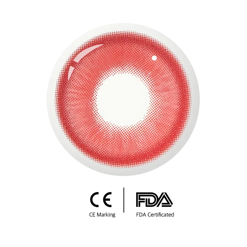 Eyeza Magic Coral Red  | 1 Year