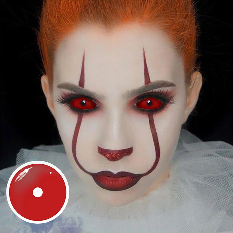 Eyeza Red Sclera 22mm  | 1 Year