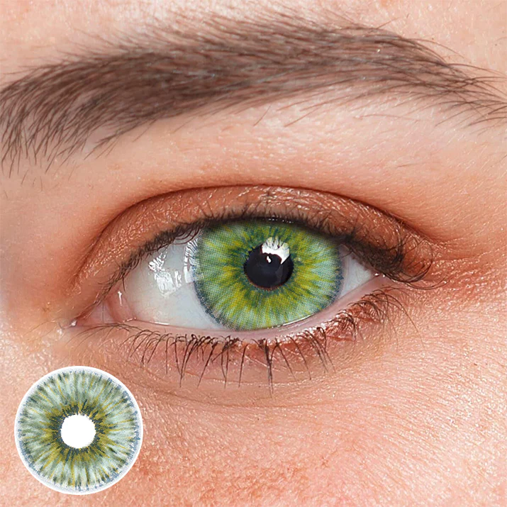 Eyeza Alpha Green Colored Contacts | 1 Year