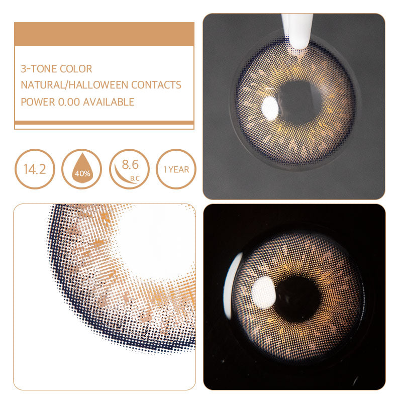 Eyeza Moonlight Pansy Brown  | 1 Year