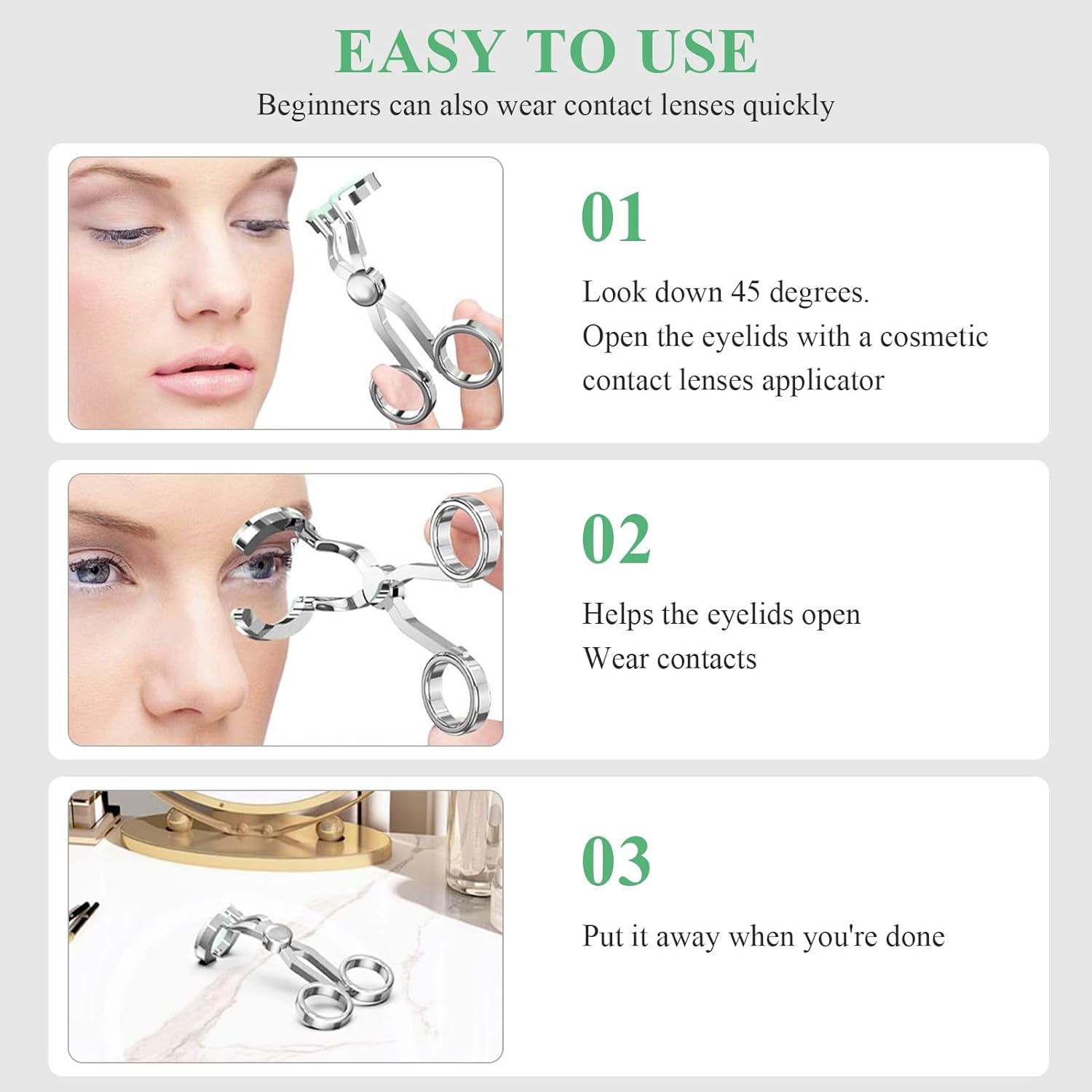 Contact Lens Eyelid Stretcher