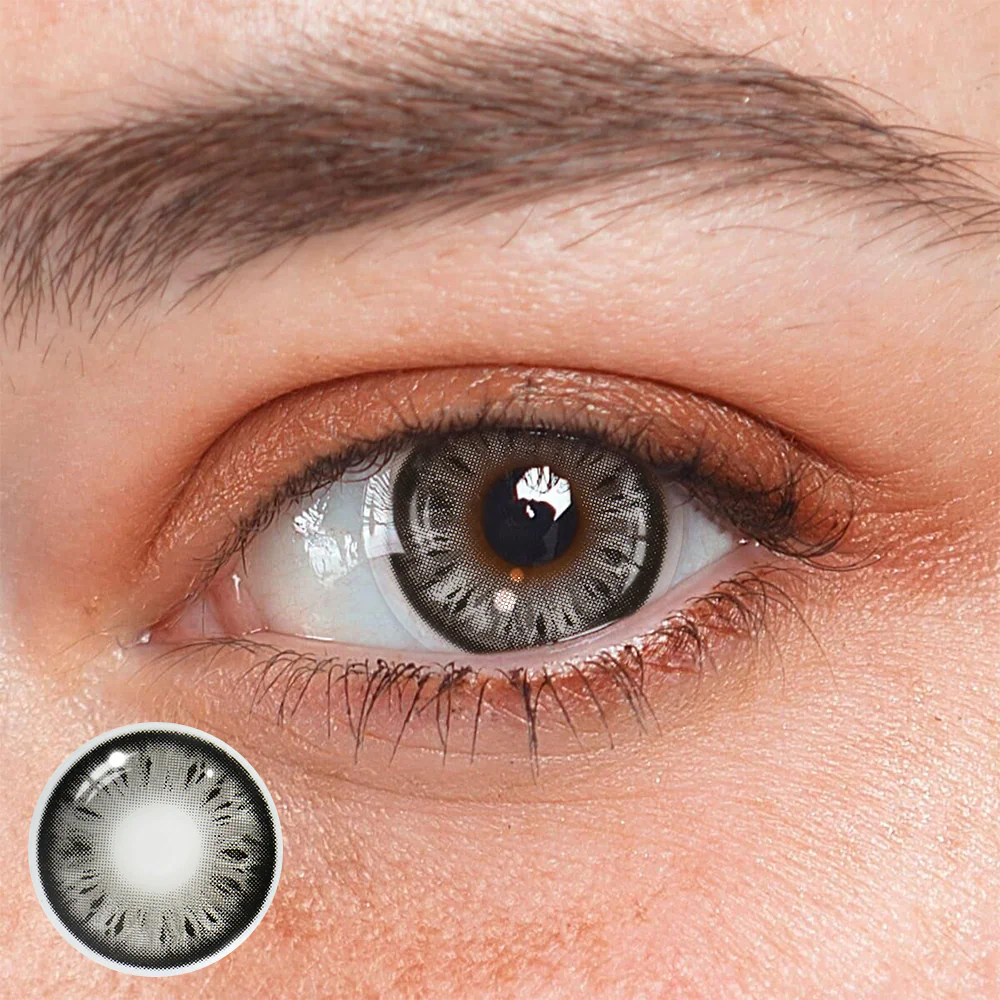 Eye カラー白黒 MYSTIC WHITE MINI SCLERA Contact Lenses - Lucifer - Mini Sclera