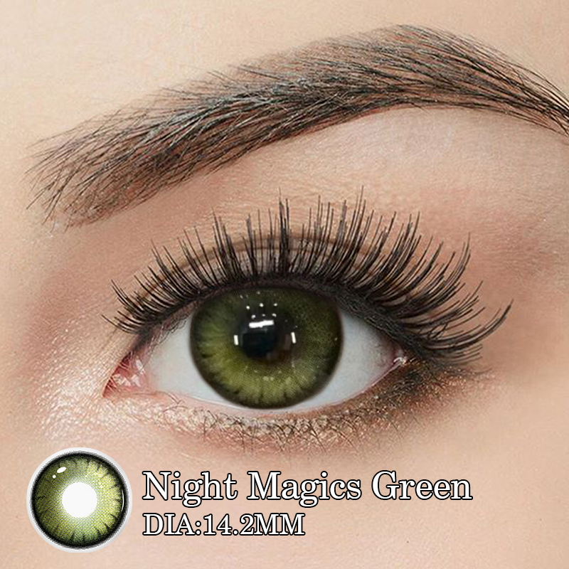 Eyeza Night Magics Green | 1 Year