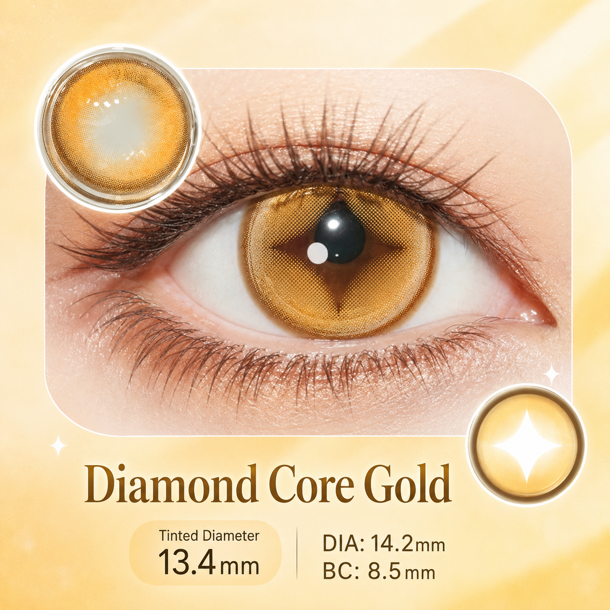 Eyeza Diamond Core Gold | 1 Day