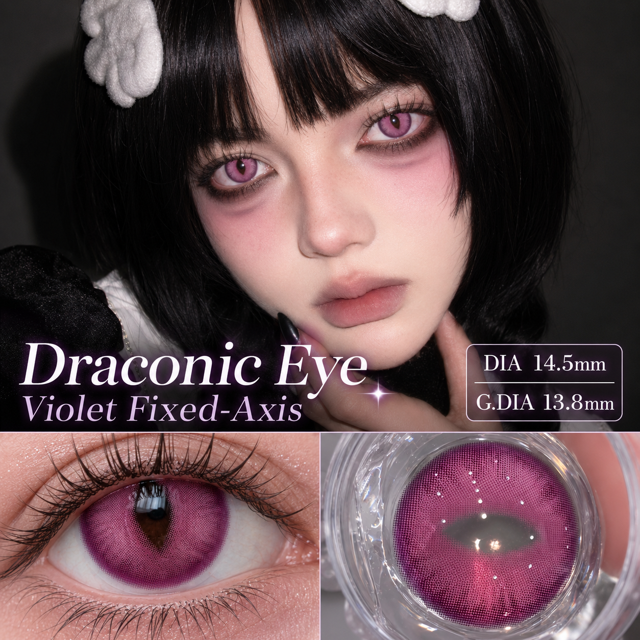 Eyeza Draconic Eye Axis Violet | 1 Day