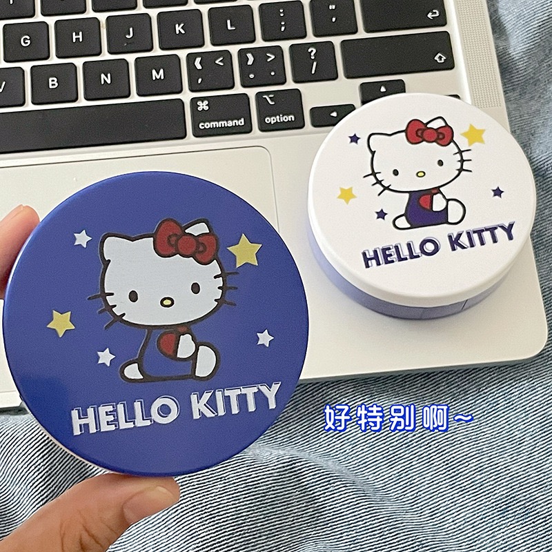 Hello Kitty Round Cute Cartoon Contact Lens Case