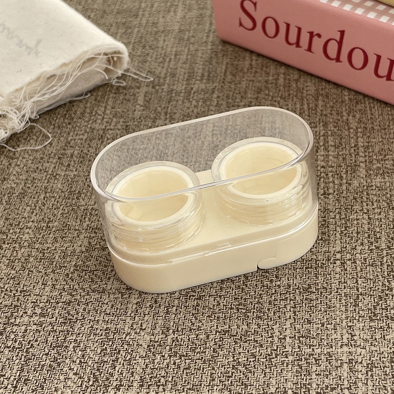 Drawer-Style Compact Travel Contact Lens Case
