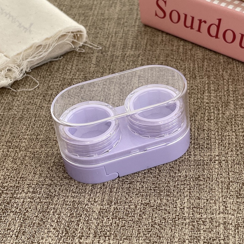 Drawer-Style Compact Travel Contact Lens Case