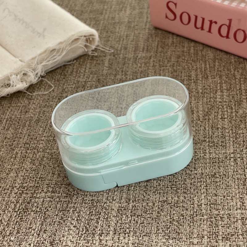 Drawer-Style Compact Travel Contact Lens Case